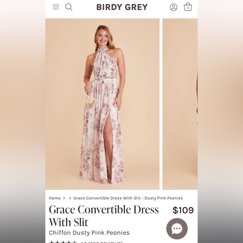 BIRDY GREY Grace Convertible Dress with Slit